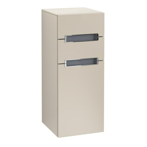 V&B Seitenschrank Subway 2.0 35,6x85,7cm, re, Gr. chr, we, soft grey