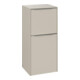 V&B Seitenschrank Subway 3.0 40x86x36,2cm, Sch L/Gr Alu gl, cashm Gr-1