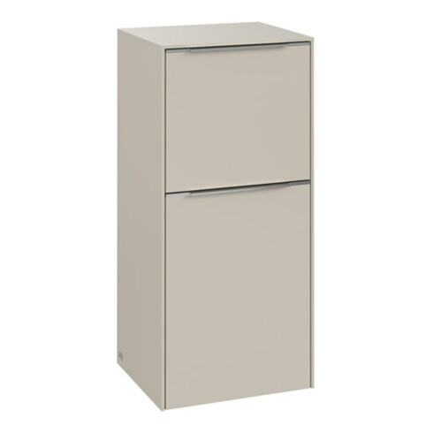 V&B Seitenschrank Subway 3.0 40x86x36,2cm, Sch L/Gr Alu gl, cashm Gr