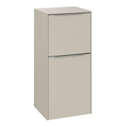 V&B Seitenschrank Subway 3.0 40x86x36,2cm, Sch L/Gr Alu gl, cashm Gr