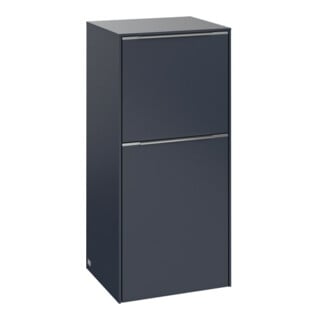 V&B Seitenschrank Subway 3.0 40x86x36,2cm, Sch L/Gr Alu gl, Mar bl.