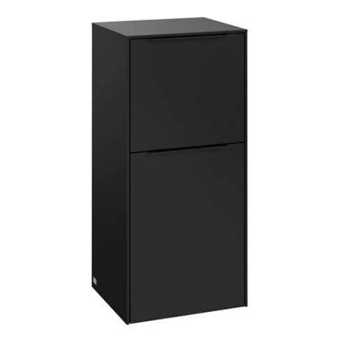 V&B Seitenschrank Subway 3.0 40x86x36,2cm, Sch L/Gr vo bla, volc bla