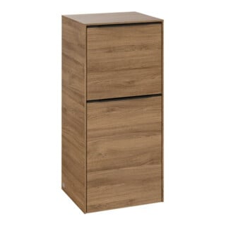 V&B Seitenschrank Subway 3.0 40x86x36,2cm, Sch L/Gr volc bla, Kan Oa
