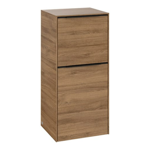 V&B Seitenschrank Subway 3.0 40x86x36,2cm, Sch L/Gr volc bla, Kan Oa
