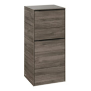 V&B Seitenschrank Subway 3.0 40x86x36,2cm, Sch L/Gr volc bla, st. Oa