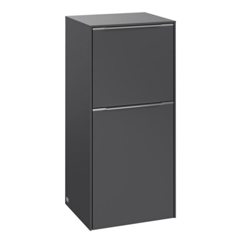 V&B Seitenschrank Subway 3.0 40x86x36,2cm, Sch L/Griff Alu gl, graph.