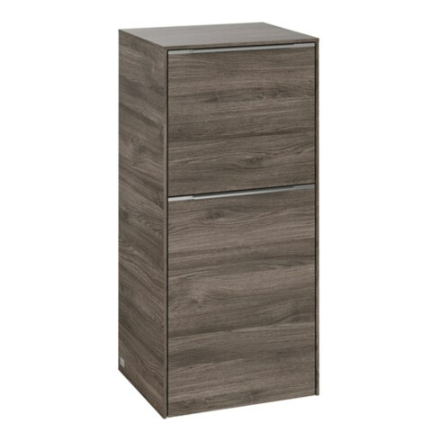 V&B Seitenschrank Subway 3.0 40x86x36,2cm, Sch L/Griff Alu gl, st. Oa