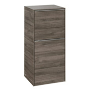 V&B Seitenschrank Subway 3.0 40x86x36,2cm, Sch L/Griff Alu gl, st. Oa