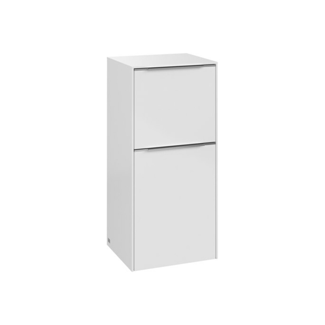 V&B Seitenschrank Subway 3.0 40x86x36,2cm, Sch R/Gr AL gl, Brill. wh.