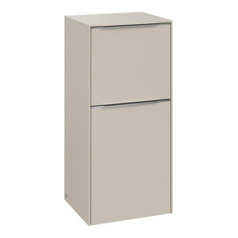 V&B Seitenschrank Subway 3.0 40x86x36,2cm, Sch R/Gr Alu gl, cashm Gr