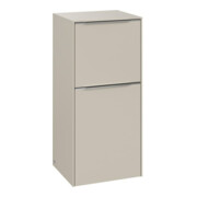 V&B Seitenschrank Subway 3.0 40x86x36,2cm, Sch R/Gr Alu gl, cashm Gr