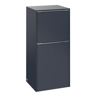 V&B Seitenschrank Subway 3.0 40x86x36,2cm, Sch R/Gr Alu gl, Mar bl.
