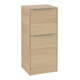 V&B Seitenschrank Subway 3.0 40x86x36,2cm, Sch R/Gr Alu gl, Nord Oa-1