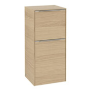V&B Seitenschrank Subway 3.0 40x86x36,2cm, Sch R/Gr Alu gl, Nord Oa