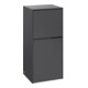 V&B Seitenschrank Subway 3.0 40x86x36,2cm, Sch R/Gr monochr, graph.-1