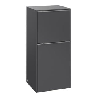 V&B Seitenschrank Subway 3.0 40x86x36,2cm, Sch R/Griff Alu gl, graph.