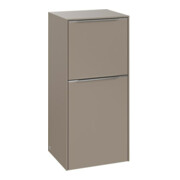 V&B Seitenschrank Subway 3.0 40x86x36,2cm, Scha L/Griff Alu gl, taupe