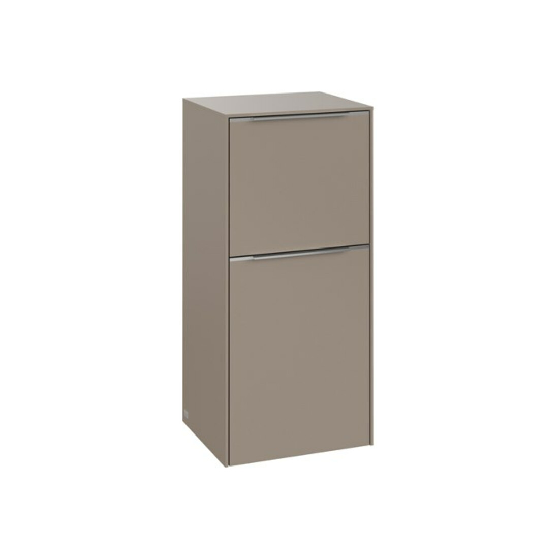 V&B Seitenschrank Subway 3.0 40x86x36,2cm, Scha L/Griff Alu gl, taupe