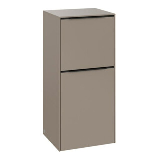 V&B Seitenschrank Subway 3.0 40x86x36,2cm, Scha L/Griff volc bla, Tau