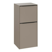 V&B Seitenschrank Subway 3.0 40x86x36,2cm, Scha L/Griff volc bla, Tau