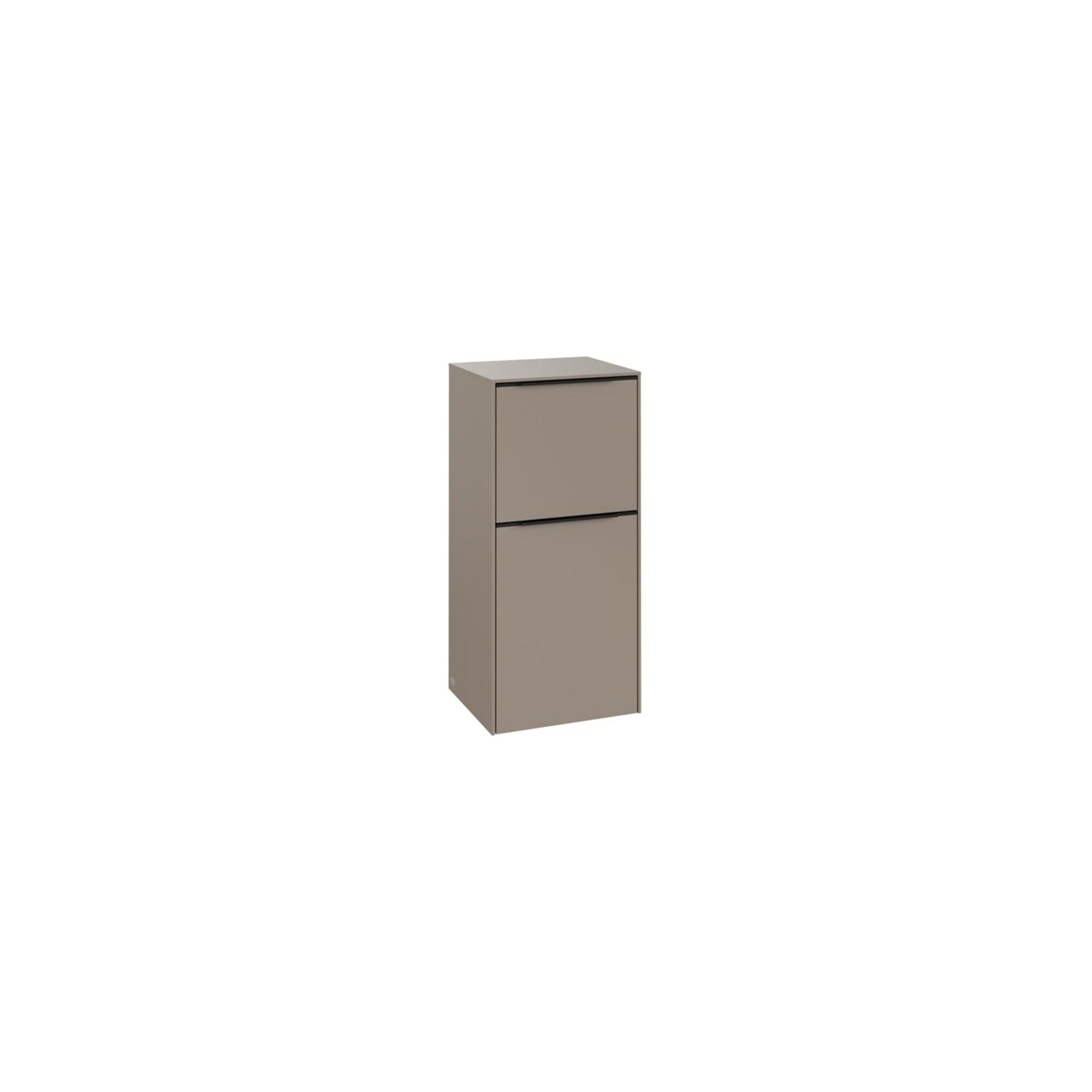 V&B Seitenschrank Subway 3.0 40x86x36,2cm, Scha L/Griff volc bla, Tau ; Villeroy & Boch