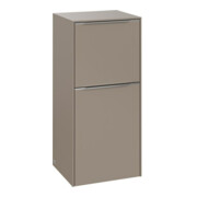 V&B Seitenschrank Subway 3.0 40x86x36,2cm, Scha R/Griff Alu gl, taupe