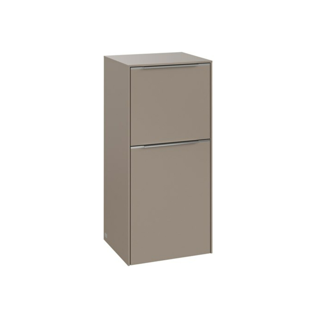 V&B Seitenschrank Subway 3.0 40x86x36,2cm, Scha R/Griff Alu gl, taupe