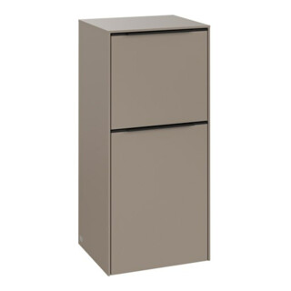 V&B Seitenschrank Subway 3.0 40x86x36,2cm, Scha R/Griff volc bla, Tau