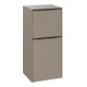 V&B Seitenschrank Subway 3.0 40x86x36,2cm, Scha R/Griff volc bla, Tau-1