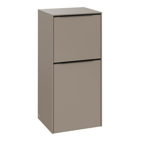 V&B Seitenschrank Subway 3.0 40x86x36,2cm, Scha R/Griff volc bla, Tau