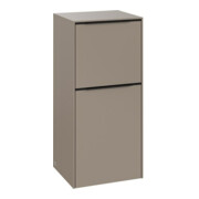 V&B Seitenschrank Subway 3.0 40x86x36,2cm, Scha R/Griff volc bla, Tau
