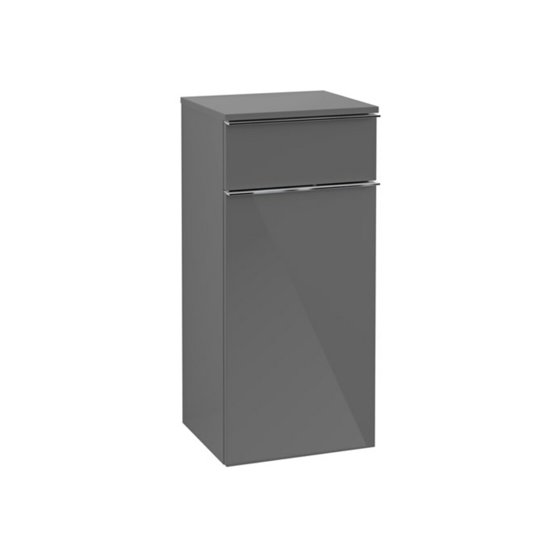 V&B Seitenschrank Venticello 40,4x86,6x37,2cm, li, Gr. chr, glo grey
