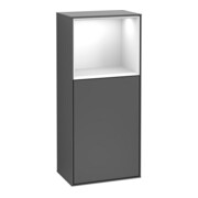 V&B Seitenschrank Wandbeleuchtung Finion 41,8x93,6cm, l, Rg o glo wh., Anthrac. m