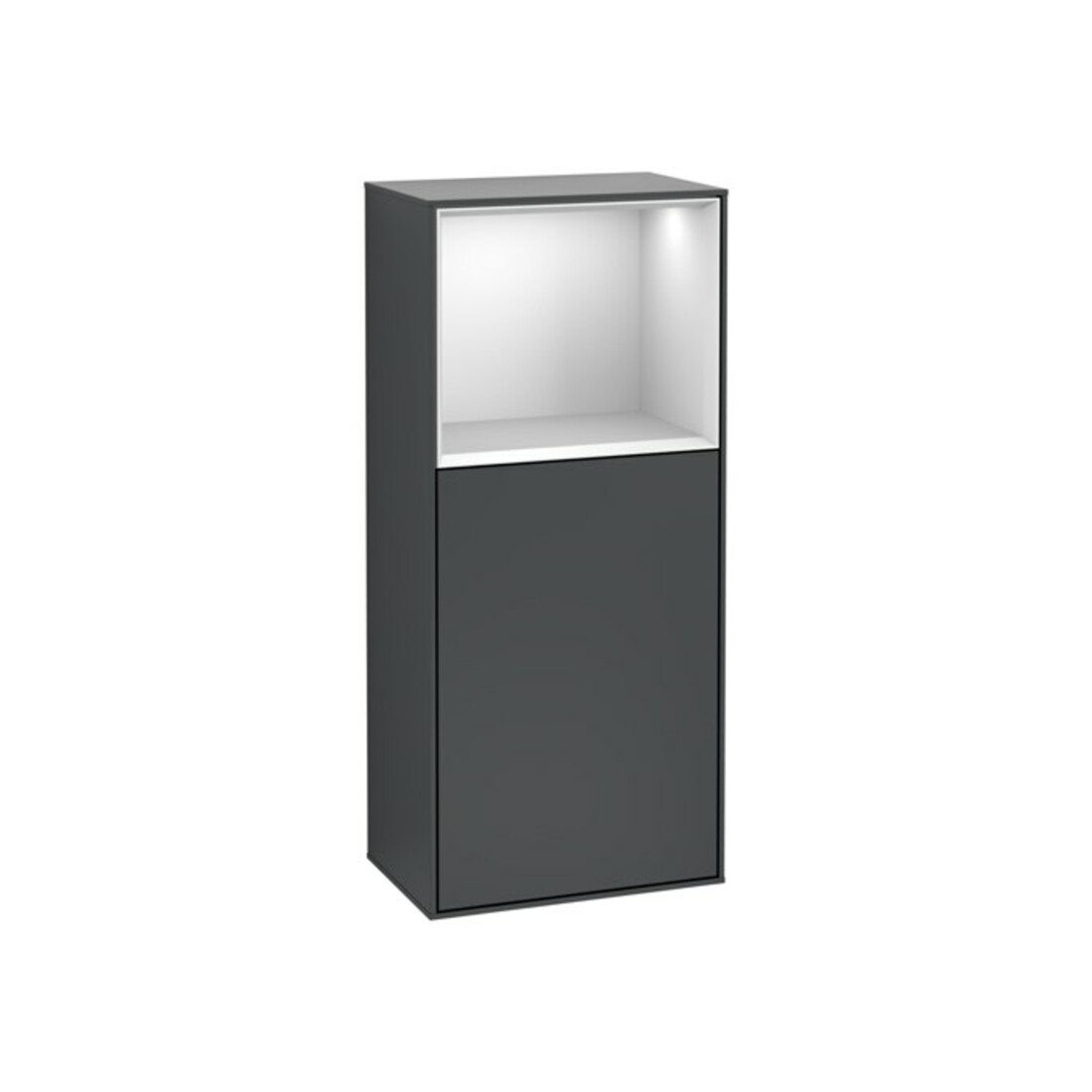 V&B Seitenschrank Wandbeleuchtung Finion 41,8x93,6cm, l, Rg o wh. m, md bl. m Lac