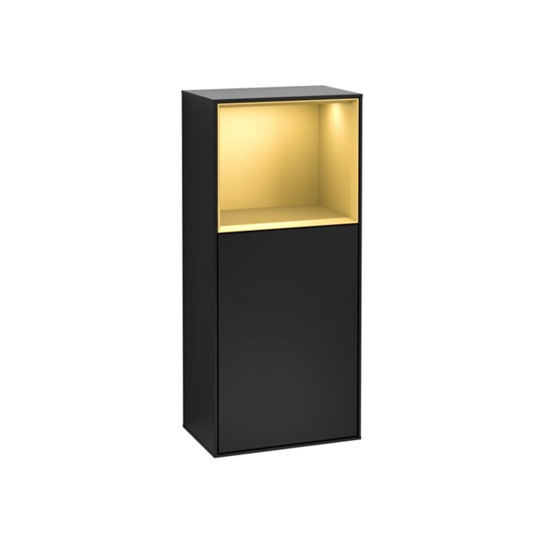 V&B Seitenschrank Wandbeleuchtung Finion 41,8x93,6cm, li, Reg ob gol m, bla m Lac