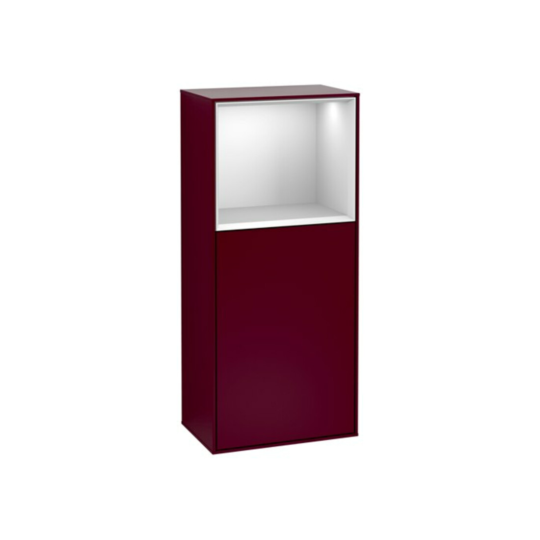 V&B Seitenschrank Wandbeleuchtung Finion 41,8x93,6cm, li, Reg ob wh. m, Peo Matt