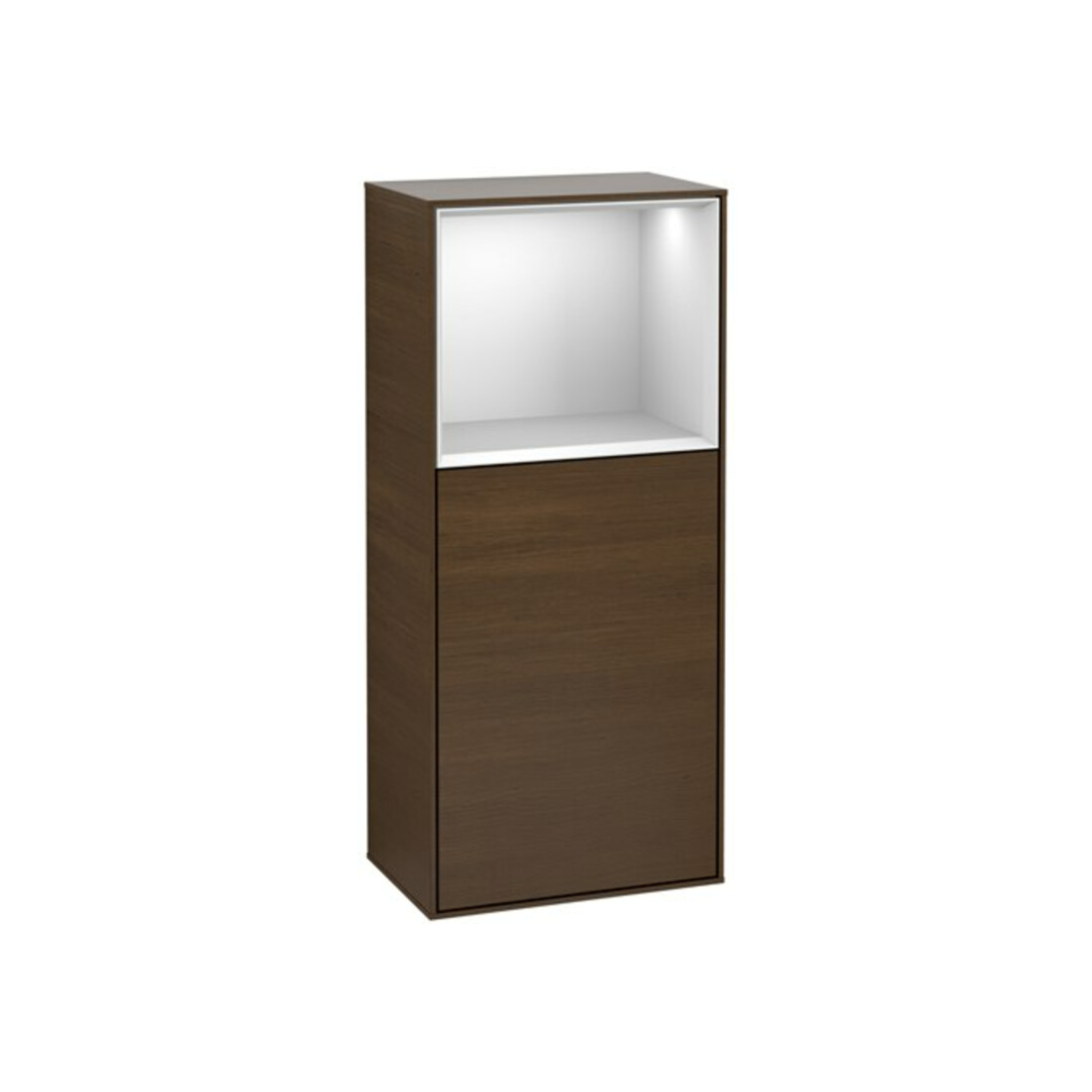V&B Seitenschrank Wandbeleuchtung Finion 41,8x93,6cm, li, Reg ob wh. m, wal ven