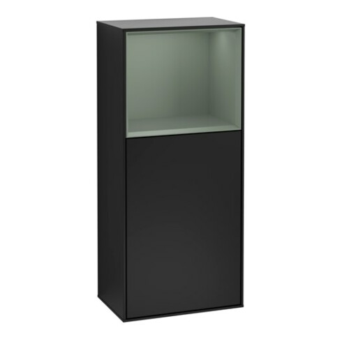 V&B Seitenschrank Wandbeleuchtung Finion 41,8x93,6cm, r, Reg ob Oli. m, bla m Lac