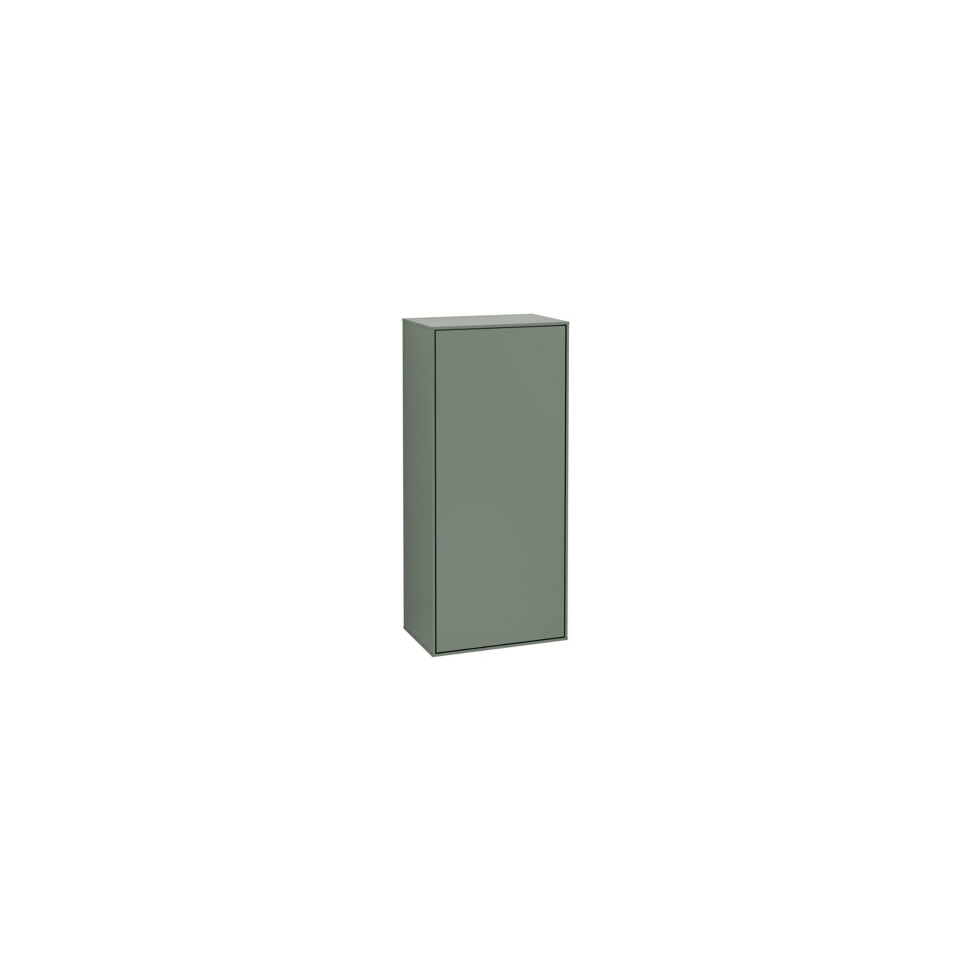 V&B Seitenschrank Wandbeleuchtung Finion 41,8x93,6x27cm, Anschl li, Oli. m Lac ; Villeroy & Boch