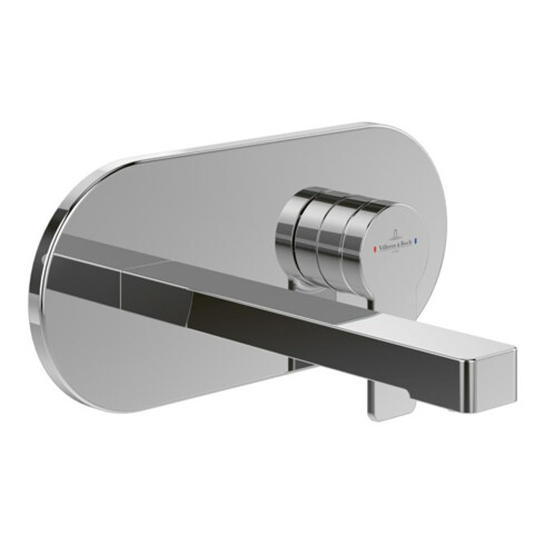 V&B Set de montage prêt Architectura robinet lavabo encastré, avec vidage poussoir, chromé