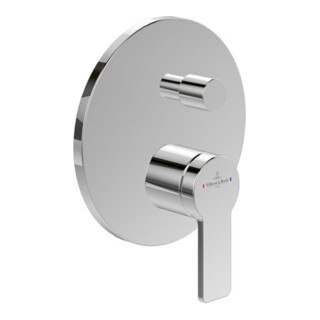 V&B Set de montage prêt Architectura UP-EHM-baignoire, avec vidange auto, chromé