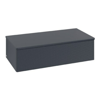 V&B Sideboard mit Frontstruktur Antao 100x26,8x50cm, WBP botti., md bl. m Lac