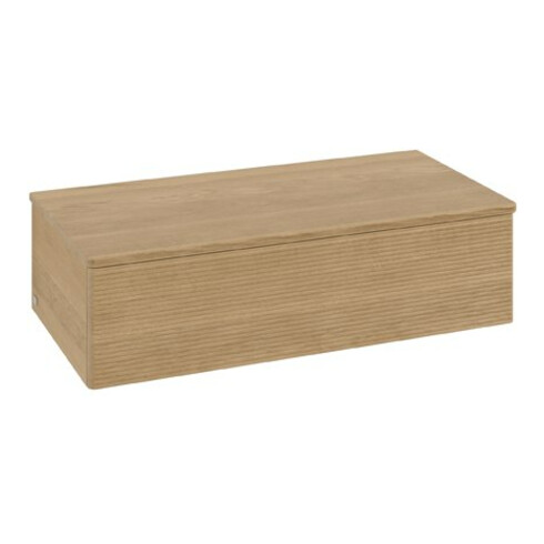 V&B Sideboard mit Frontstruktur Antao 100x26,8x50cm, WBP-farbe botti., hon. Oa