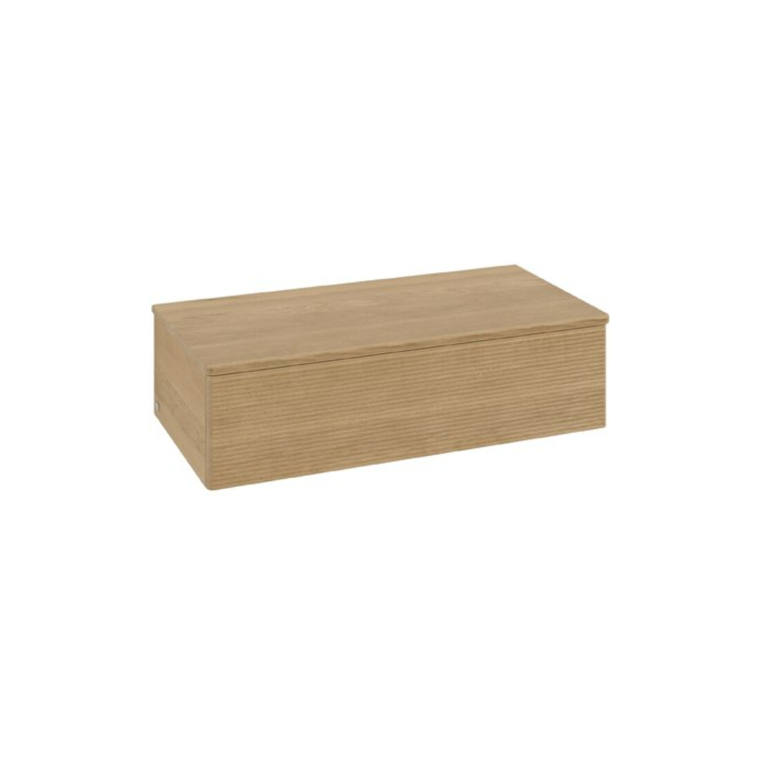 V&B Sideboard mit Frontstruktur Antao 100x26,8x50cm, WBP-farbe botti., hon. Oa
