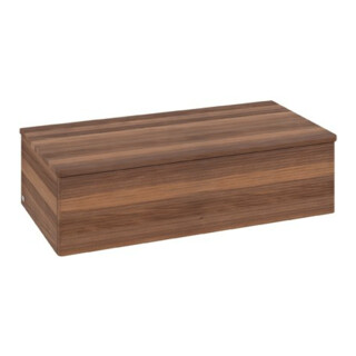 V&B Sideboard mit Frontstruktur Antao 100x26,8x50cm, WBP-farbe botti., w. wal