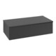 V&B Sideboard mit Frontstruktur Antao 100x26,8x50cm, WBP-farbe Lac, bla m Lac-1