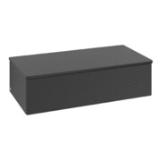 V&B Sideboard mit Frontstruktur Antao 100x26,8x50cm, WBP-farbe Lac, bla m Lac