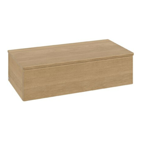 V&B Sideboard mit Frontstruktur Antao 100x26,8x50cm, WBP-farbe w. wal, hon. Oa