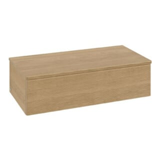 V&B Sideboard mit Frontstruktur Antao 100x26,8x50cm, WBP hon. Oa, hon. Oa