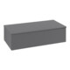 V&B Sideboard mit Frontstruktur Antao 100x26,8x50cm, WBP Lac, Anthrac. m Lac-1